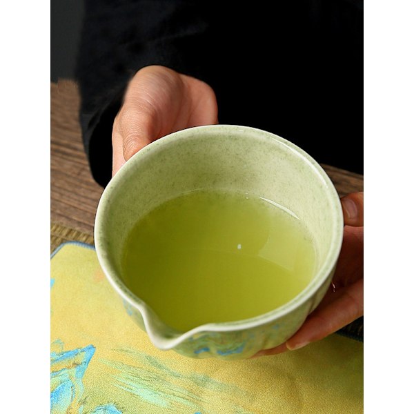 Keraaminen Matcha-tee, sisältää matcha-kulhon ja matcha-vispilän, 5-osainen setti turkoosi turquoise
