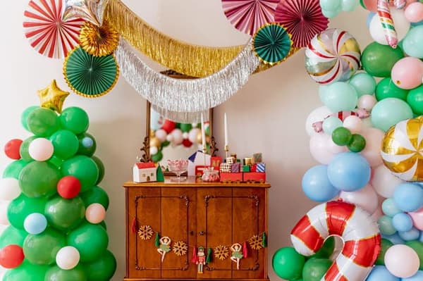 PartyDeco Sølv Guirlande 135 cm_MGF
