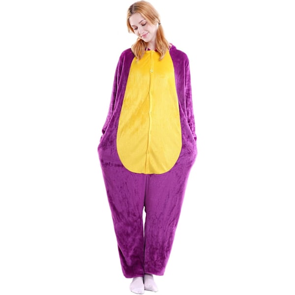 Voksen Unisex Jumpsuits Kostume Dyrekostume Dragt Kick Suit Natkjole Pyjamas Hætte Natbeklædning Cosplay Tegneserie Kigurumi Karneval Jul Halloween Drakar S