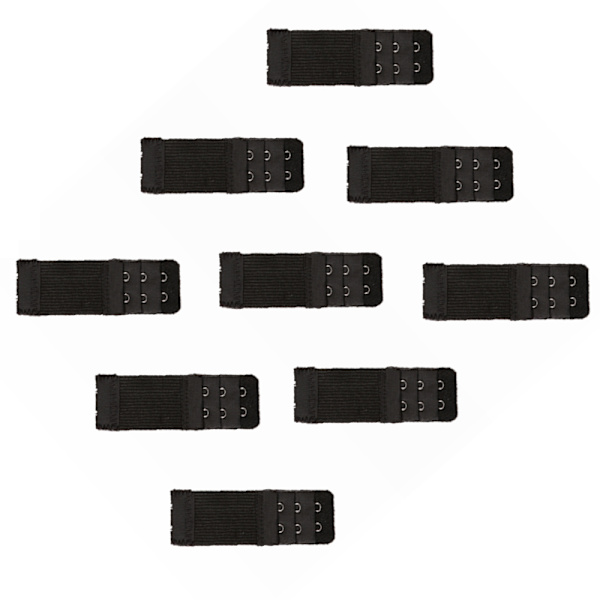 Bra Extender Set, 9 Pcs Bra Strap Extender Black Black