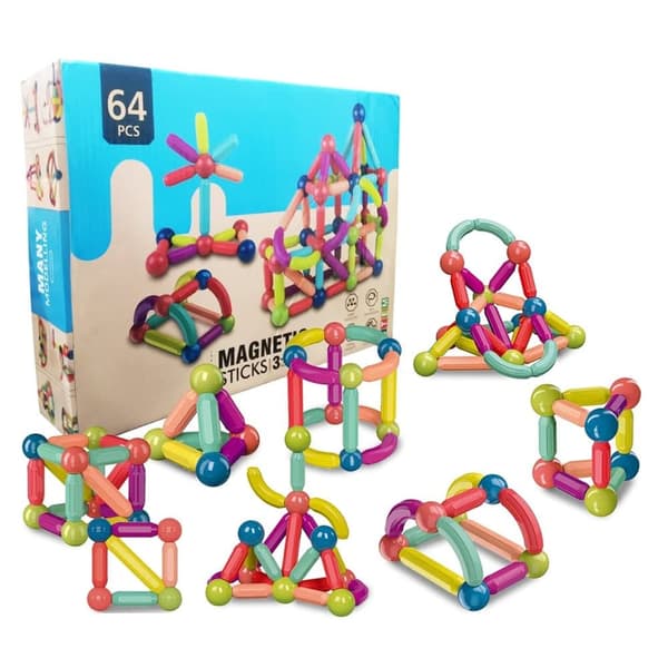 Supermagnetisk - Stora magnetiska block 64 st 3+_MGF