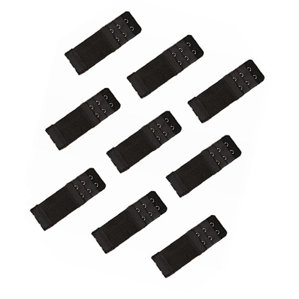 Bra Extender Set, 9 Pcs Bra Strap Extender Black Black