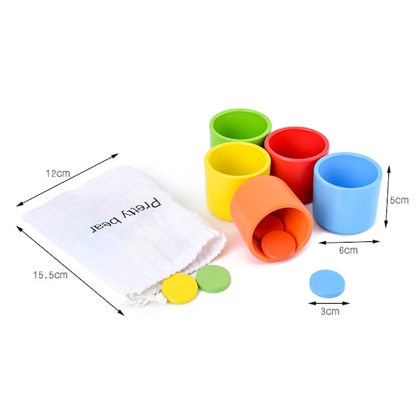 1-pack pedagogiska hjälpmedel baby brain färgmatchning skrivbordsleksak barns tidiga utbildning pedagogisk kognitiv di