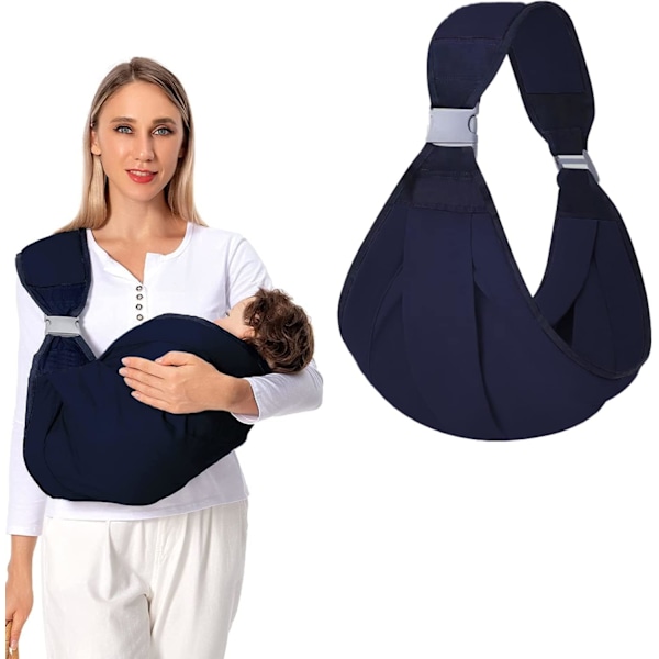 All Blue Bæresjal, Vikle Bæresjal, Justerbar Bæresele, Bæresele, Åndbar Bæresele, Nyfødt Bæresele, Nyfødte og Småbørn op til 18 kg