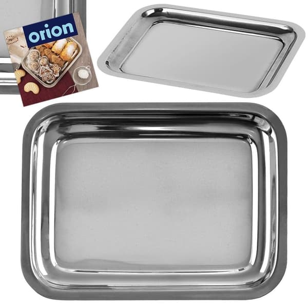 Rektangulært serveringsbrett i stål 21,5x16,5 cm_MGF