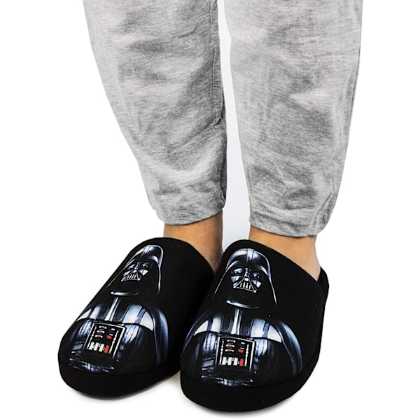 Star Wars Herr Dark Side Darth Vader Tofflor 7 UK-8 UK Svart Svart Svart Black 7 UK-8 UK