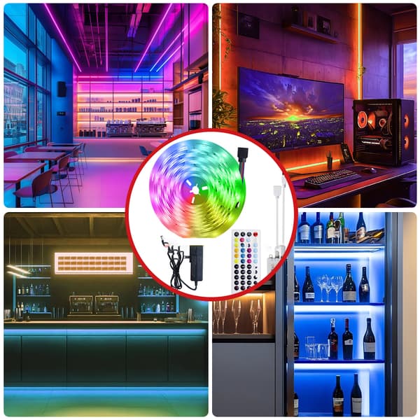 LED light strip with Bluetooth remote control RGB LED light strip 20 meters