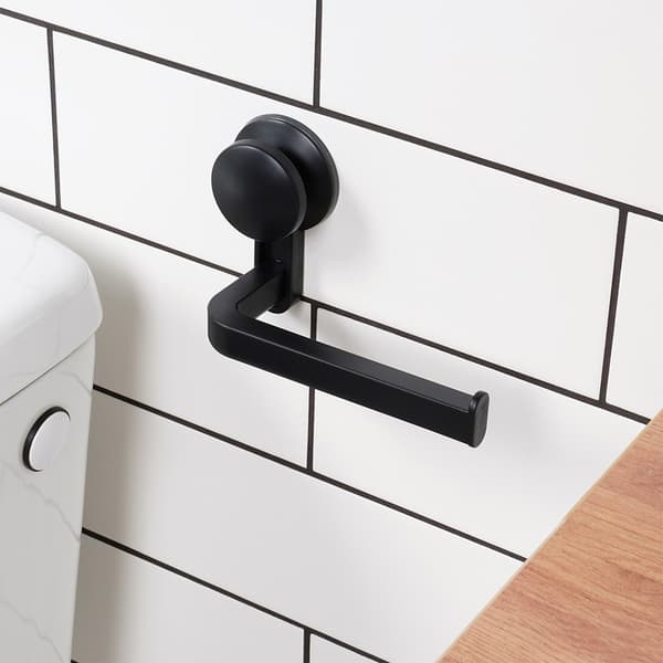 Sort sugekopholder til toiletpapir 16,5 cm_MGF