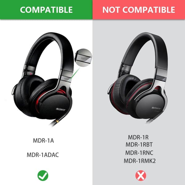 Øreputer til Sony MDR-1A 1ADAC Brun 1 par