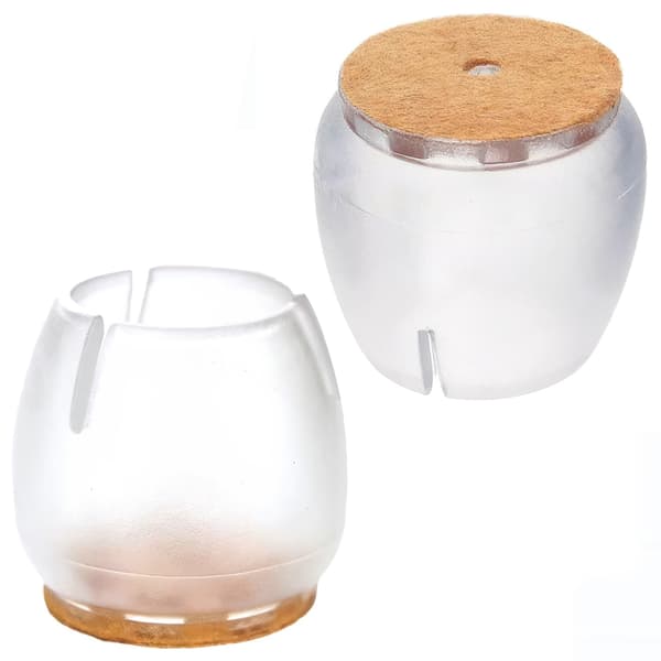 16-pack - Möbelben / Silikonfötter för stolar - Golvskydd_MGF Transparent