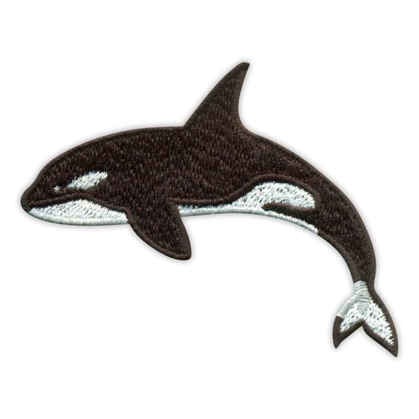 Patchion ORCA - spækhugger - Selvklæbende bagside - Broderet mærke/emblem/emblem_MGF