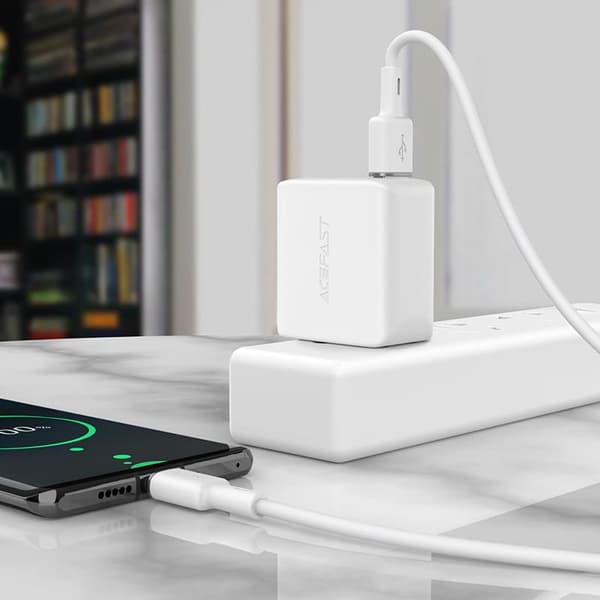 Kabel USB - USB-C 3A 1,2m hvit_MGF