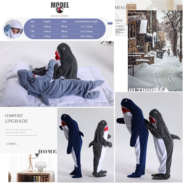 Barn unisex jumpsuit, 2023 kostymdjur onesie nattklänning pyjamas huvtröja cosplay kigurumi nattkläder jul halloween Delfin3 120