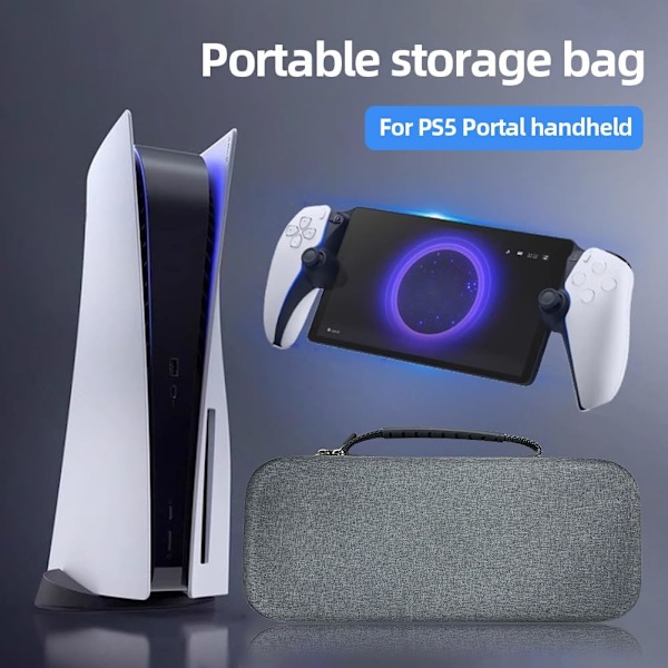 PS Portal & PS5 Portal 3-i-1 Eva-etui med HD-film & TPU-tilbehør - I-sæt 3-i-1 - I