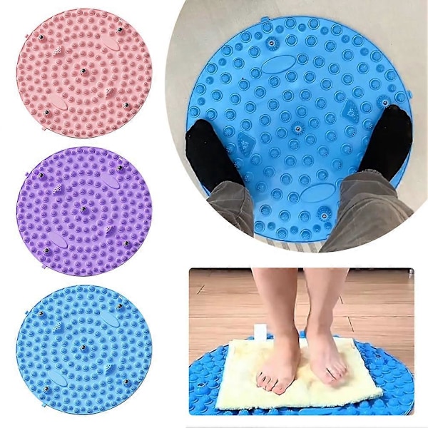 55 cm zoneterapi fodmassage måtte - Fodtrykpunktsmassager, Fodsål Akupressurterapi Måtte til smertelindring, Som set på TV Pink