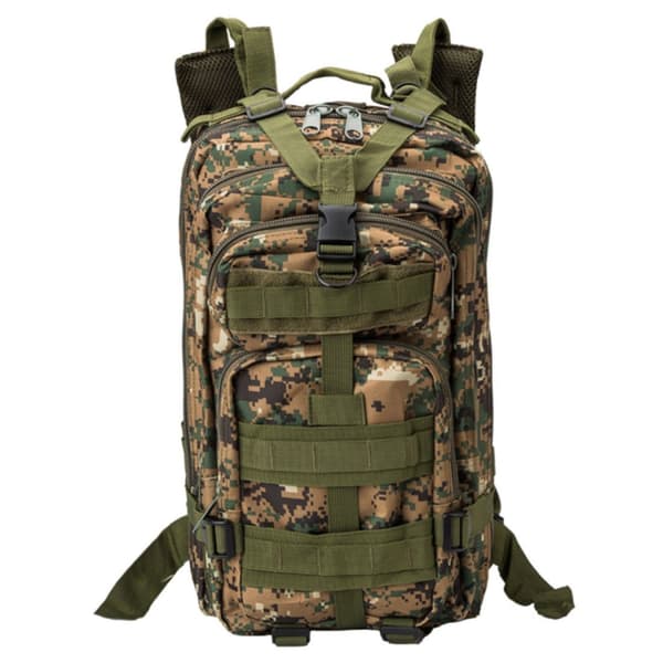 Nyloninen sotilaskassi / reppu, Camouflage - 25 litraa_MGF MultiColor