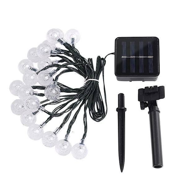 Decorative light string balls solar white 20 LED 5 m_MGF