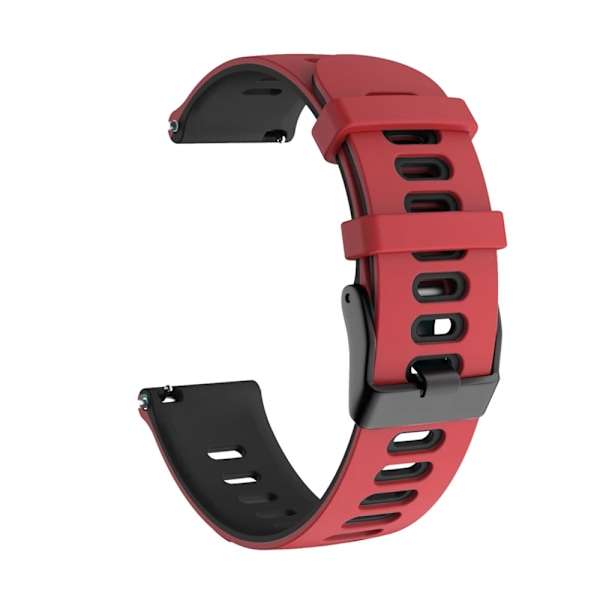 20 22mm Silikonrem for Garmin Venu 3 Band Forerunner 265 255 245 Music Vivoactive 4 Band for Garmin Venu Sq 2 Plus Armbånd Rød Svart Rød Svart Red Black 22mm