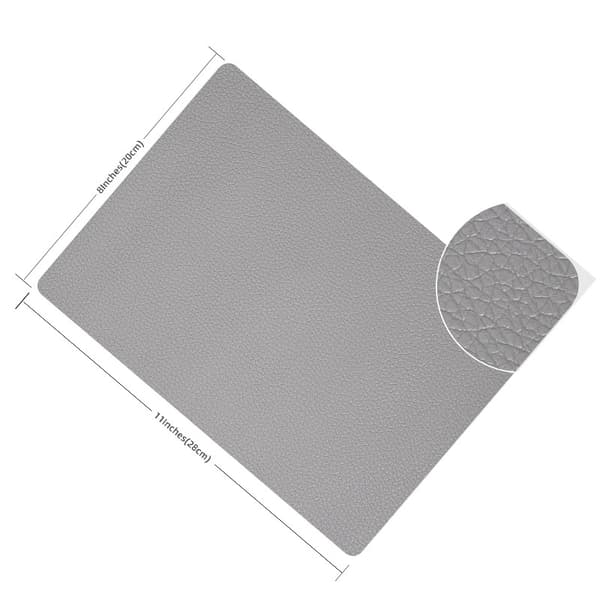 Self-Adhesive Repair Patch in PU Leather LightGrey LightGrey