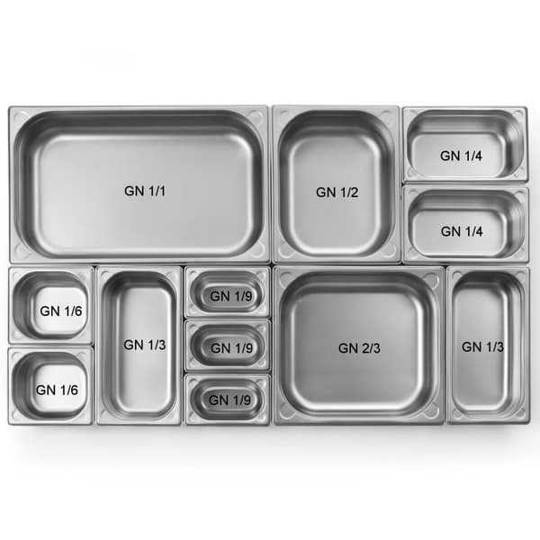 GN 1/2 Stålbehållare Kitchen Line Höjd 20 mm - Hendi 806302_MGF