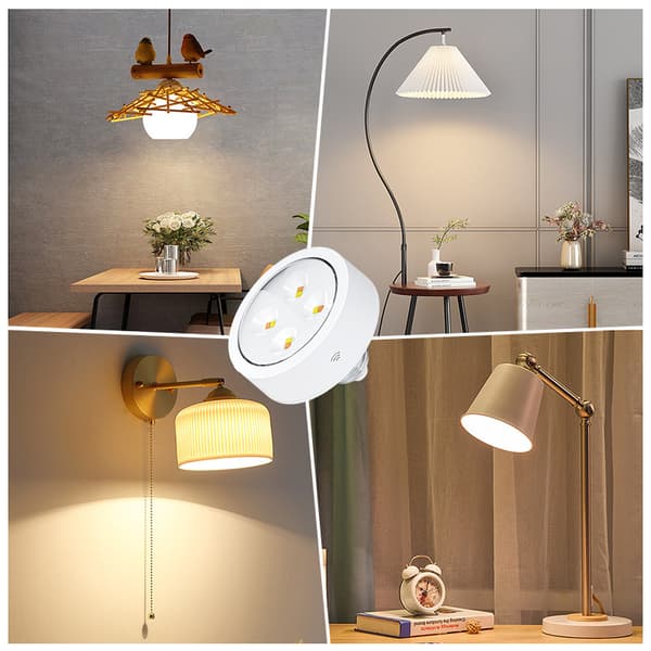Battery Operated Light Bulbs E26/ E27 with Remote Control White White
