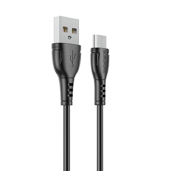 USB til Micro USB-kabel Borofone BX51 Triumph 2.4A 1m Sort_MGF