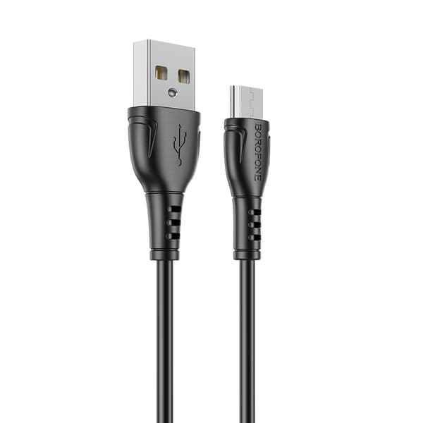 USB til Micro USB-kabel Borofone BX51 Triumph 2.4A 1m Svart_MGF
