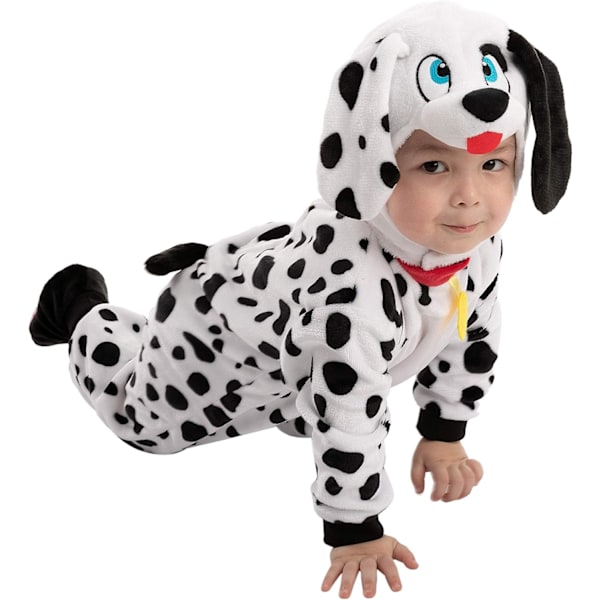 Dalmatian pentupuku vauvalle Halloween-juhliin, temppuja tai herkkuja, 18–24 kuukautta. Parent