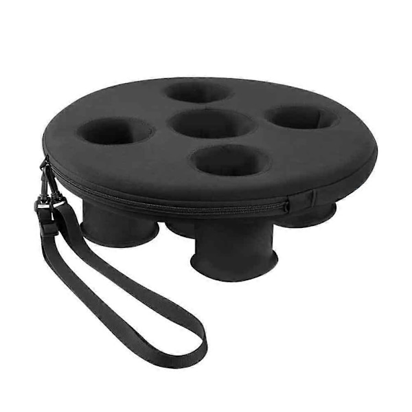Flytende Pool Koppholder Pool Drikke Flåte med 5 Hull Flytende Brett for Poolfester Strand Spa Boblebad Flytende Verktøy