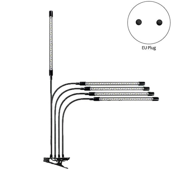 LED-vækstlampe med timer, dæmpbar, til planter, Fito-lampe, EU-stik_MGF