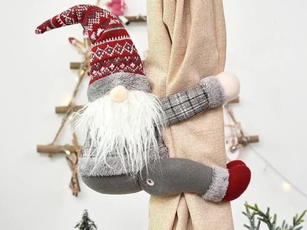 Julegnom nisse gardin velcrofæste_MGF