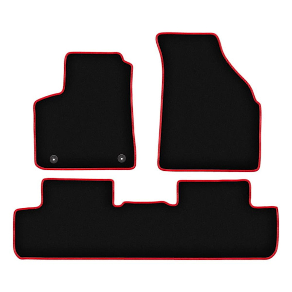 CARLUX-RØDE bilmåtter til: Daewoo Rezzo minivan (2000-2011)_MGF