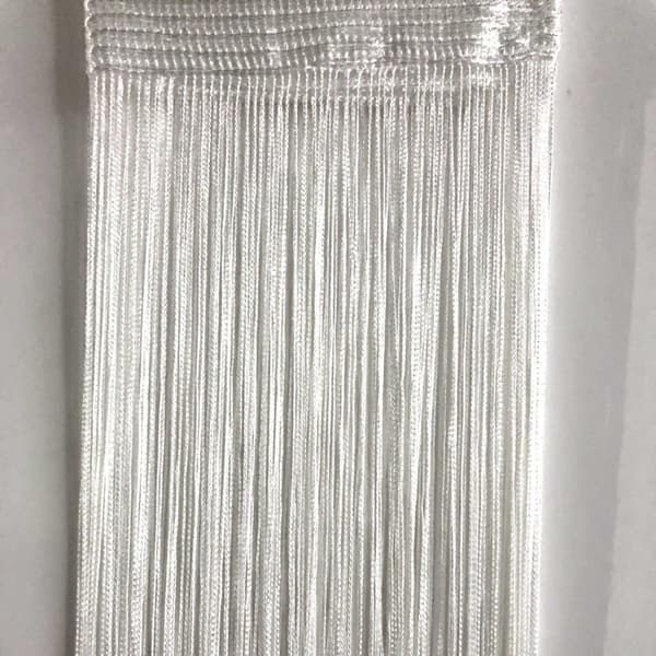Frynsegardin 100x200 cm 1 par Hvit White