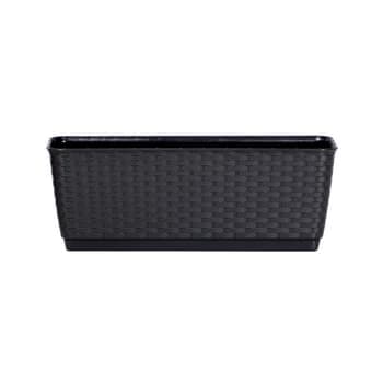 Prosperplast Ratolla blomkruka, längd 40 cm, antracit, Prosperplast_MGF