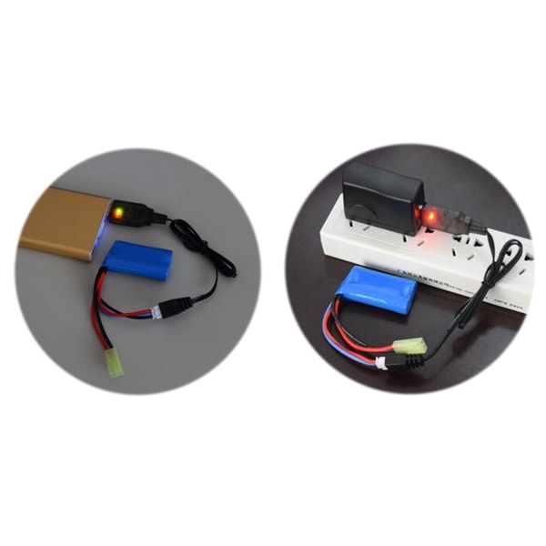 Högkvalitativ universell 7.4v laddare 2000mA/1000mA/500mA XH-3P 2S Li-ion elektrisk 1000mA