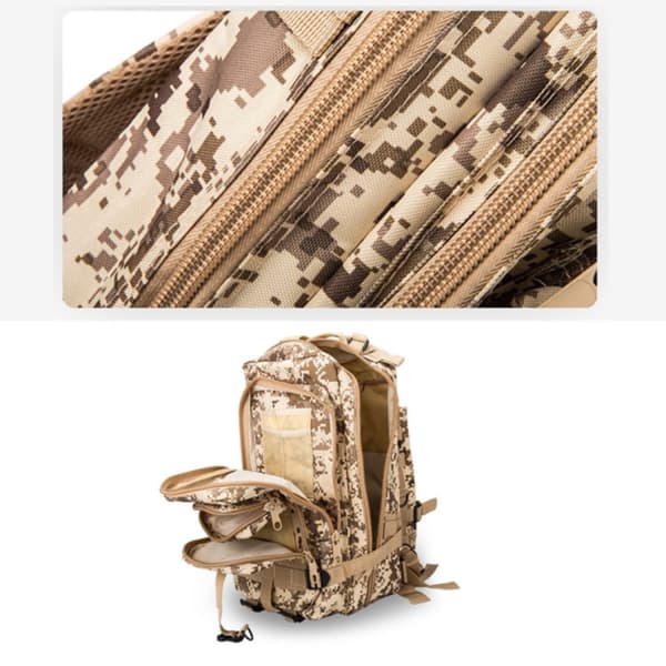 Nyloninen sotilaskassi / reppu, Camouflage - 25 litraa_MGF MultiColor