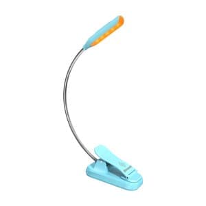 Glocusent mini GLCSNTBL103B trådløs boklampe med klemme, USB-C Blå