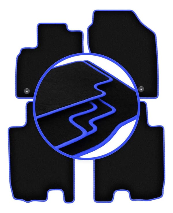 CARLUX-BLÅ bilmåtter til: Honda Jazz III hatchback (2008-2011)_MGF