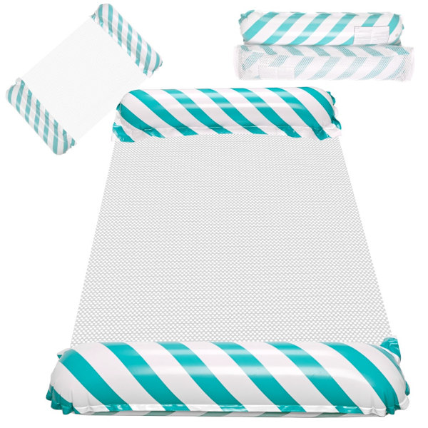 Poolmadras med net_MGF Blue