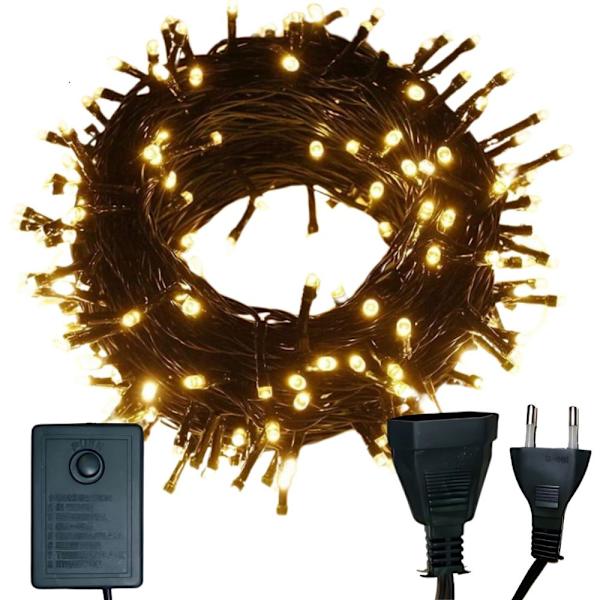 Julgransbelysning 500 LED - Varmvit inomhusgran, 7 program_MGF