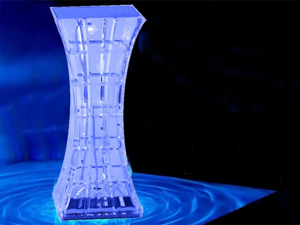 Fjernstyret LED-lampe - Bordlampe Krystal - RGB_MGF