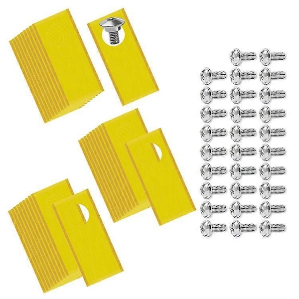 30 stk Kompatible erstatningsblader i rustfritt stål for Honda Miimo robotgressklippere, 39,2x17,5 mm (FMY) Gold