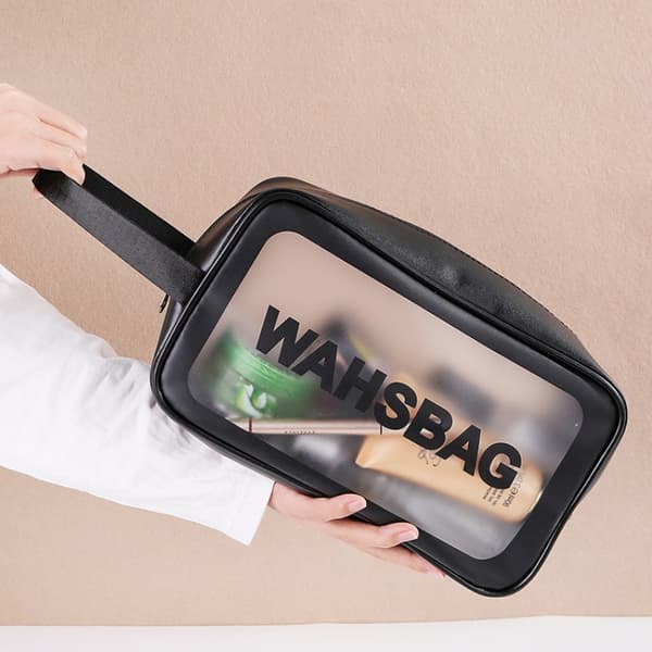 Läpinäkyvä Necessär Musta Black