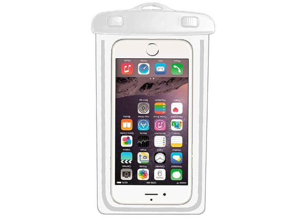 Vandtæt taske / etui - Beskyttelse til Mobil_MGF White