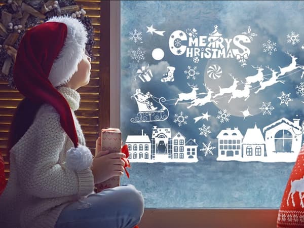 Julevindusklistremerker jul mickey_MGF