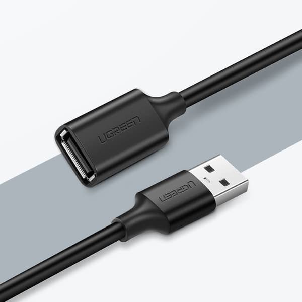 USB 2.0 -kaapelin jatkojohtoadapteri, 50 cm, musta_MGF