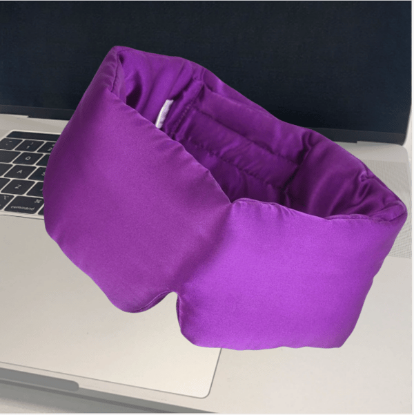 Adjustable Double-Sided Silk Sleep Mask Purple Purple