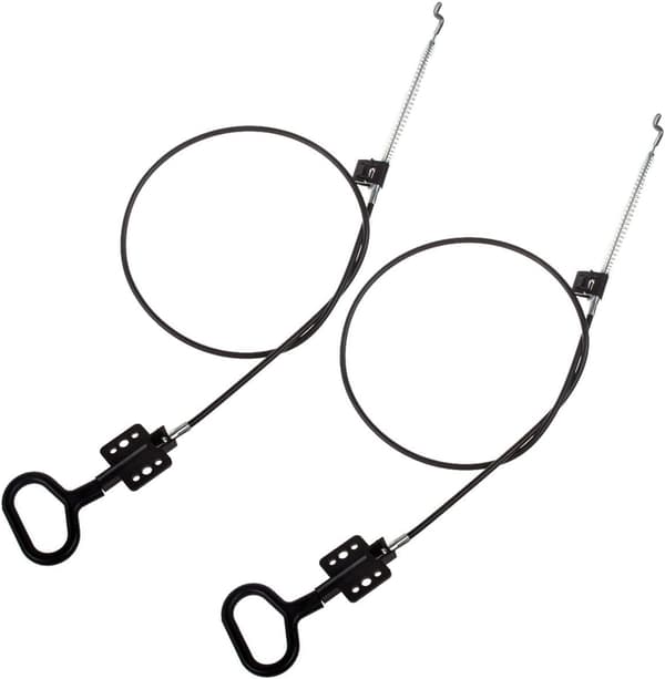2-delt reclinerkabel - D-ringhåndtak - 92 cm