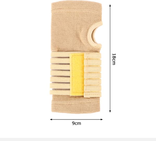 Handledsstöd | Handledsskydd | Handledsskydd | Sport handledsstöd | Handledsstabilisator | Handledsbandage med kardborreknäppning | 1 par | Beige