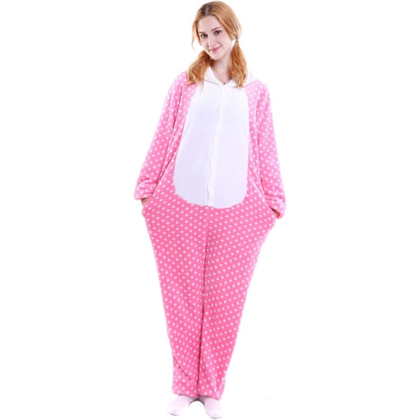 Voksen Unisex Jumpsuits Kostume Dyrekostume Dragt Kick Suit Natkjole Pyjamas Hætte Natbeklædning Cosplay Tegneserie Kigurumi Karneval Jul Halloween Kattunge L